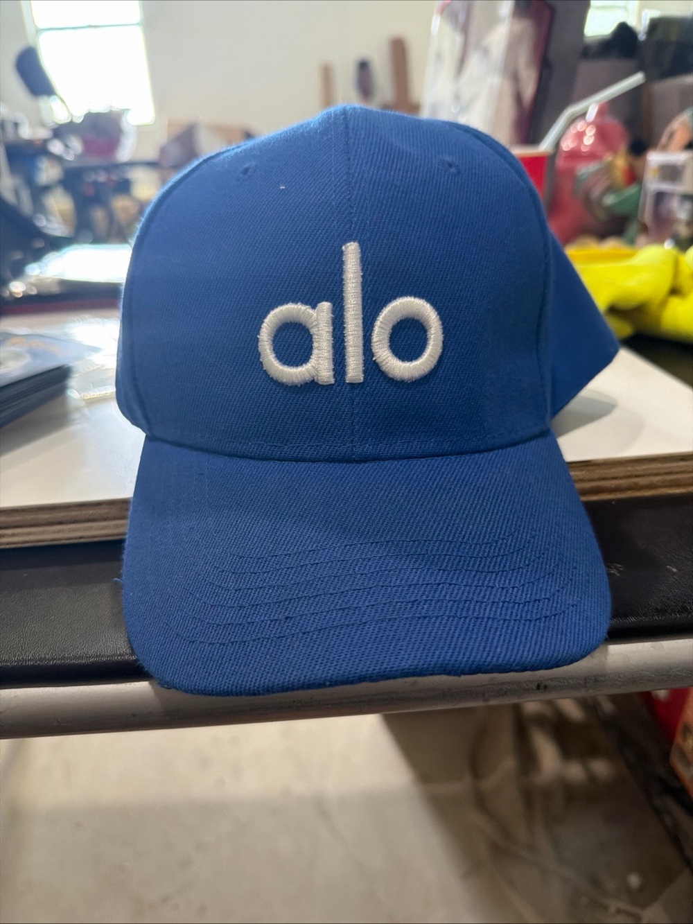 ALO Yoga Kids Royal Blue Embroidered 'alo' Cap